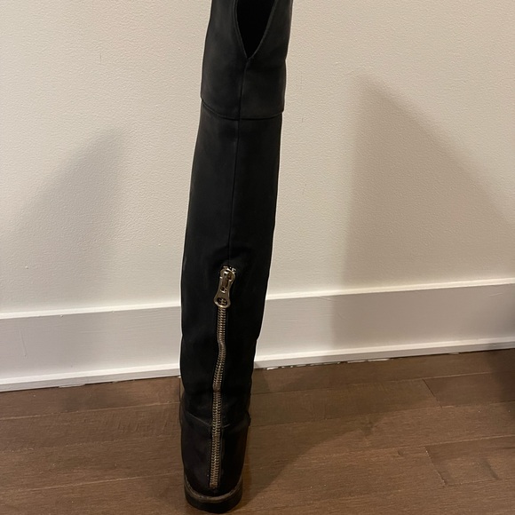 STEVE MADDEN Tall Black Suede Boots - Picture 5 of 5